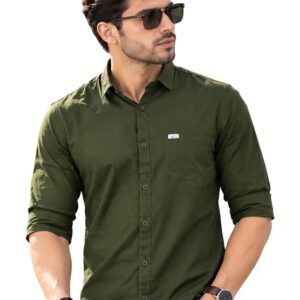 Majestic Man Men Classic Slim Fit Pure Cotton Casual Shirt