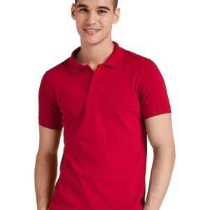 Amazon Brand - Symbol Men's Cotton Rich Solid Polo Tshirt | Collar Tshirts