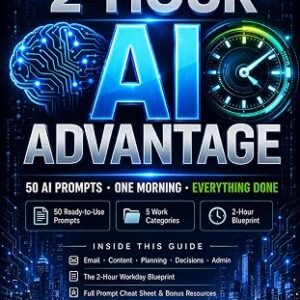 The 2-Hour AI Advantage: 50 Ready-to-Use AI Prompts to Save Time and Boost Productivity for Entrepreneurs, Freelancers, and Busy Professionals