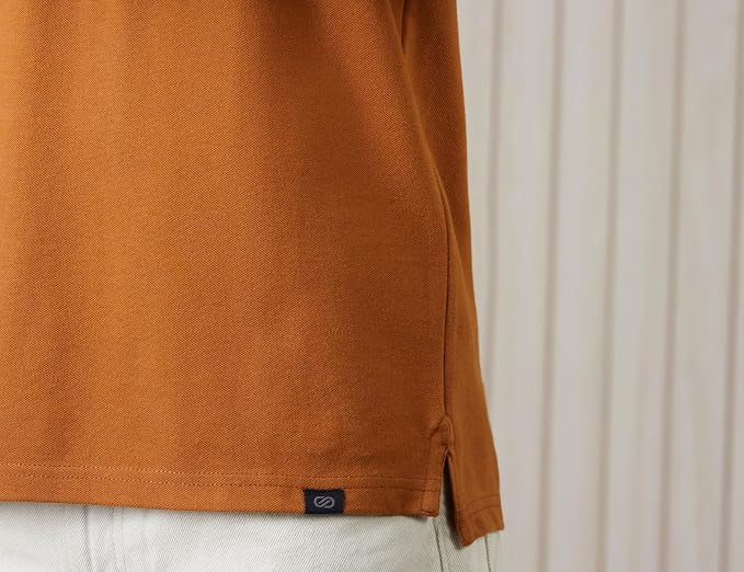 Symbol Men's Cotton Rich Solid Polo Tshirt | Collar Tshirts | Half Sleeves | Plain-Regular Fit - Image 3