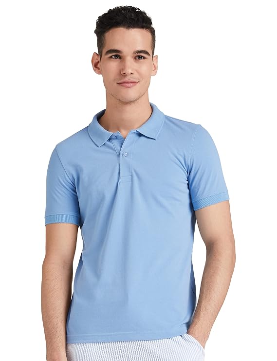Amazon Brand - Symbol Men's Cotton Rich Solid Polo Tshirt | Collar Tshirts - Image 3